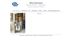 Desktop Screenshot of brennerei-erismann.ch