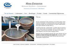 Tablet Screenshot of brennerei-erismann.ch